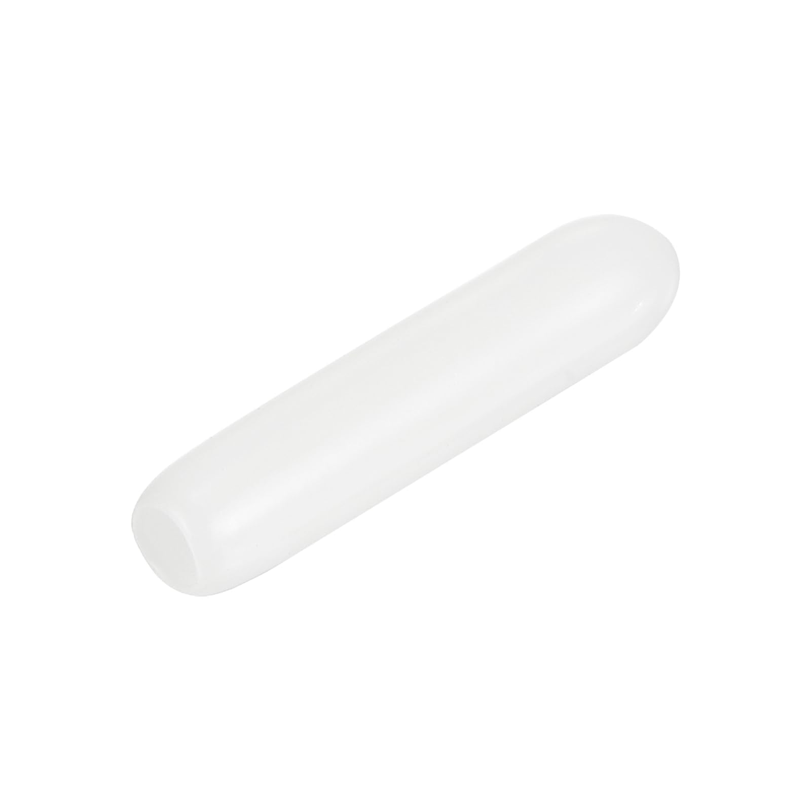 20pcs Rubber End Caps 1.8mm ID Vinyl Round Tube Bolt Cap Cover Thread Protectors White