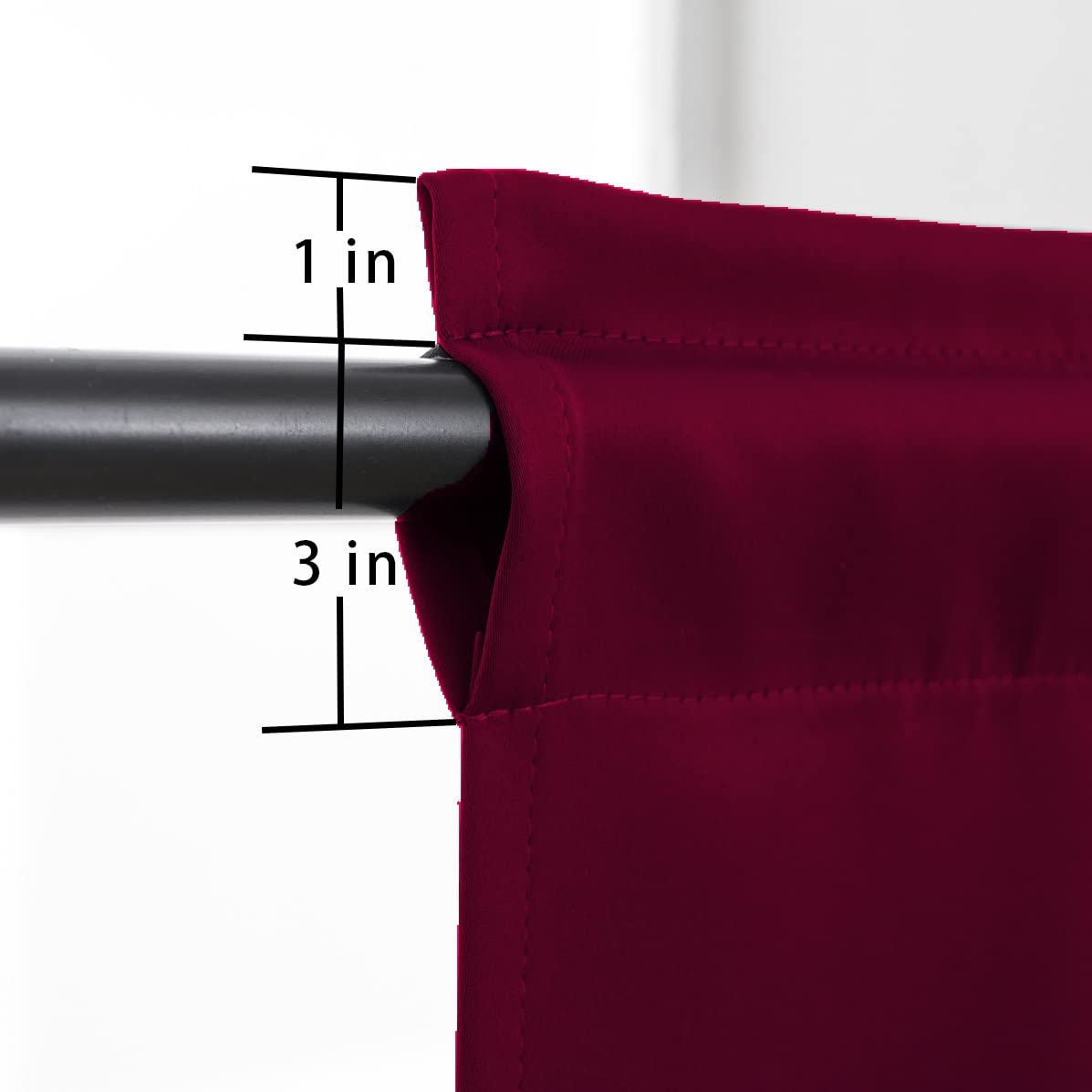 Burgundy Cafe Curtain