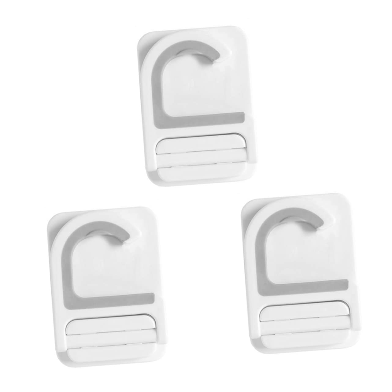 3pcs Punch Broom Mop Holder Wall Mount Hooks Multifunctional Mop Organizer for Umbrellas and Cleaning Tools Home Kitchen Garage Storage