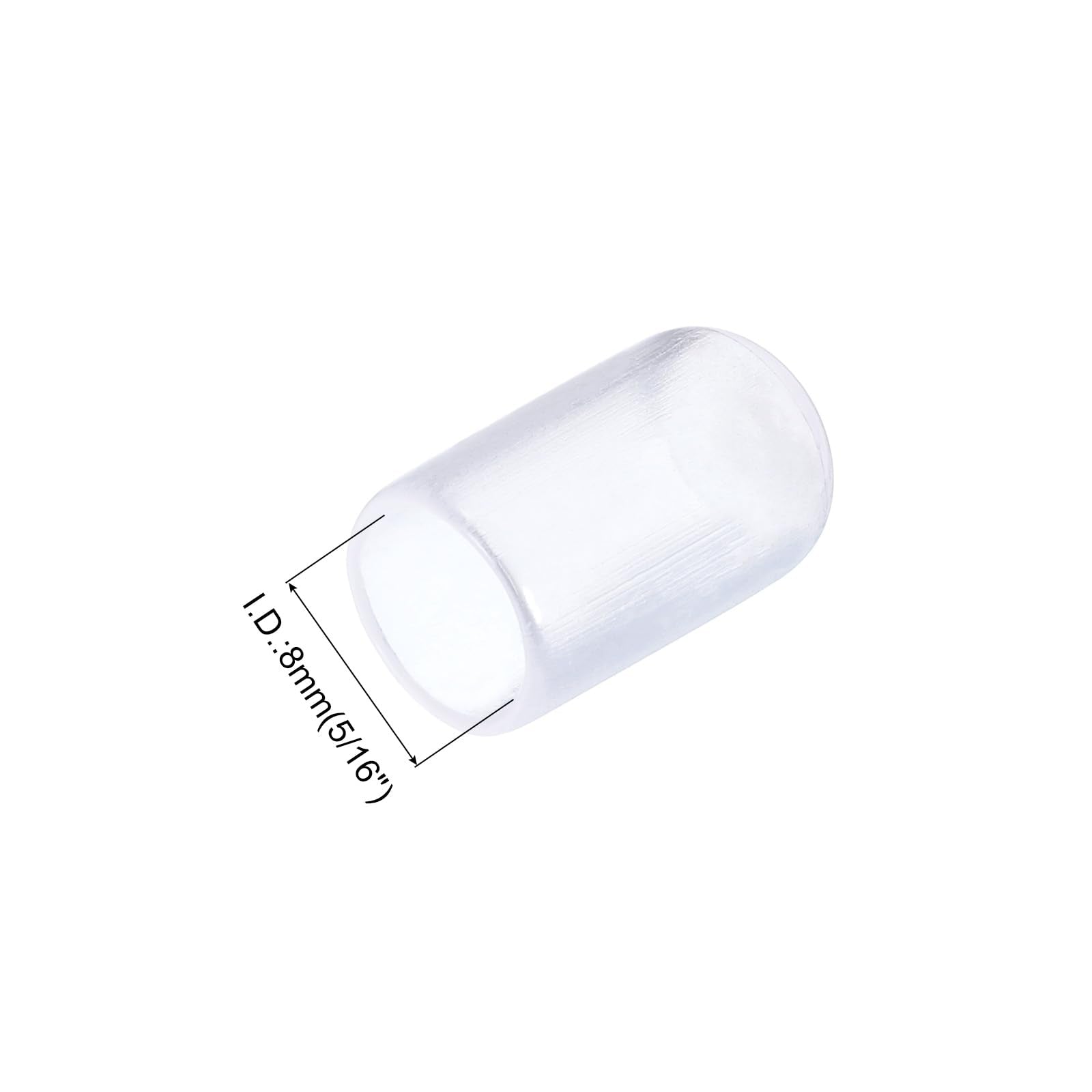 20pcs Rubber End Caps 8mm