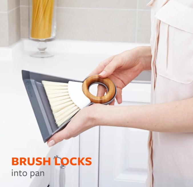 Tiny Team Mini Compact Brush & Dustpan Set