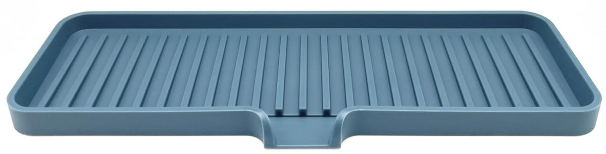 Silicone Soap Dish Tray and Sponge Holder with Drain Chute