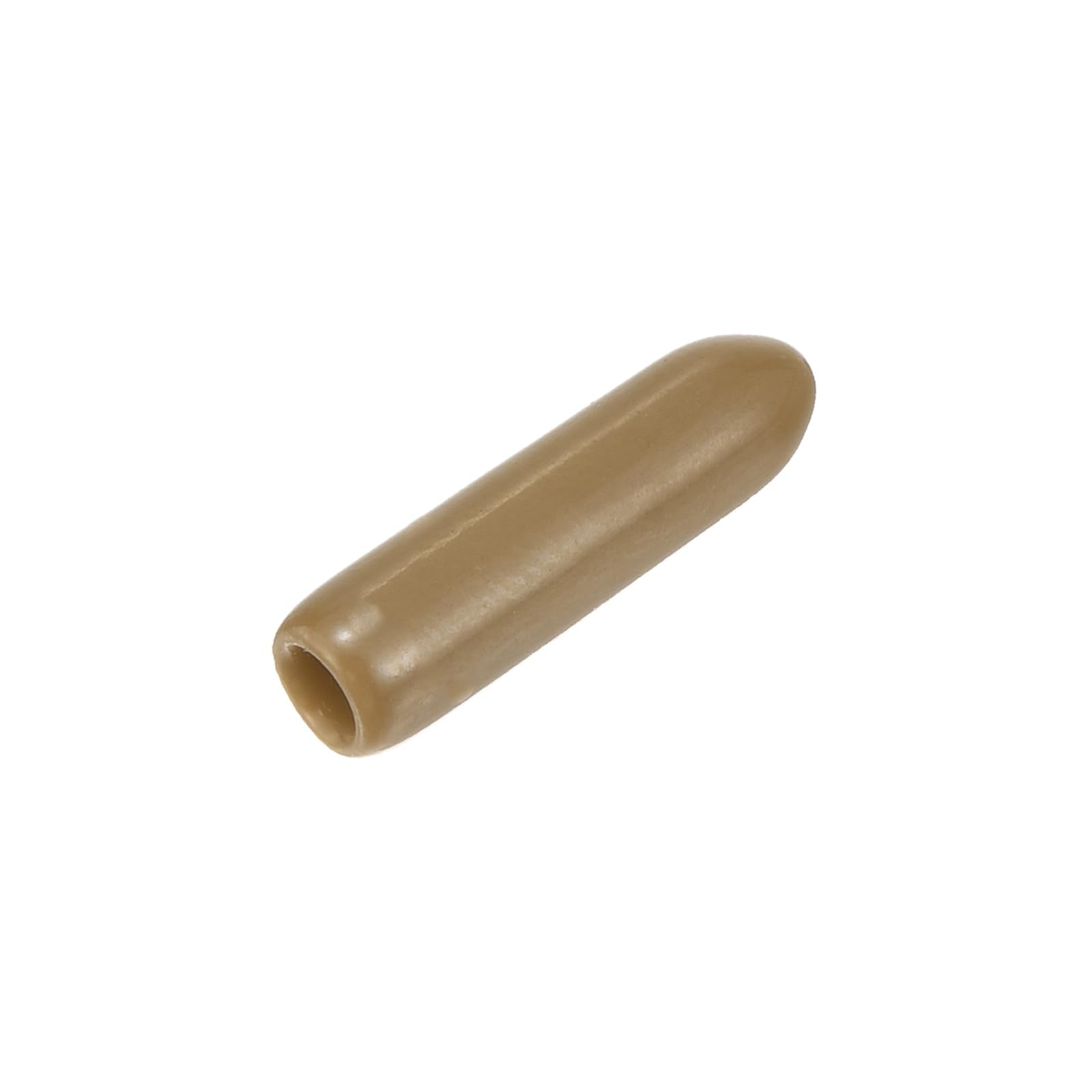20pcs Rubber End Caps 2.5mm ID Vinyl PVC Round Tube Bolt Cap Cover Screw Thread Protectors Light Brown