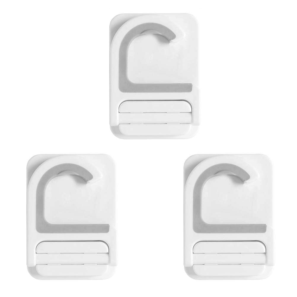 Punch Free Mop Hooks Adhesive Broom Holder Wall Mount 3 (3 Count)