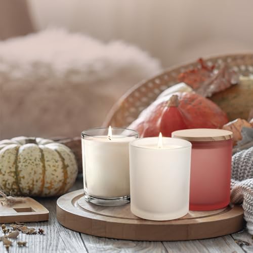 Thick Candle Jars for Making Candles 12 Pcs (12 Count)