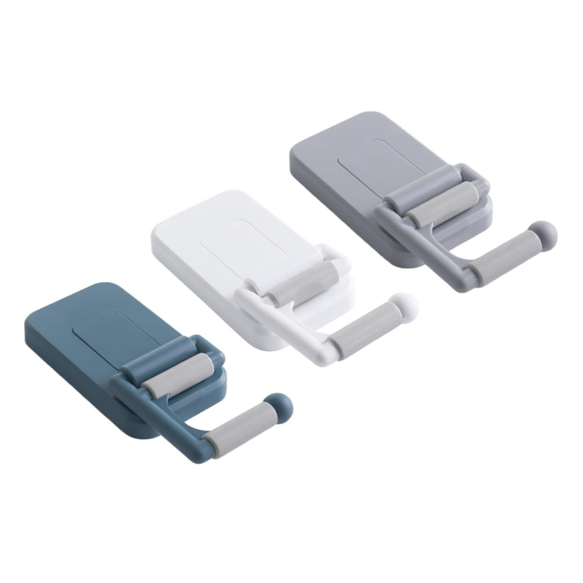 3pcs Adhesive Mop Holder No Drilling Punch Wall Mop Grippers for Broom Organization Space
