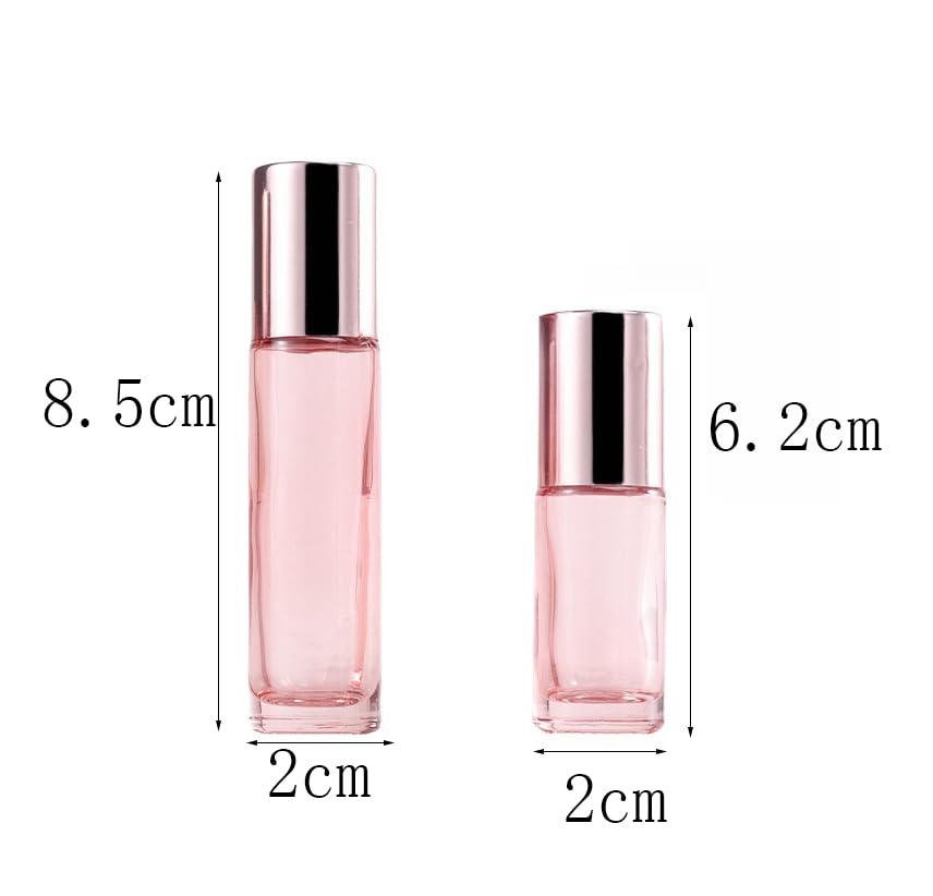 10 Pack Glass Essential Oil Roller Bottle Roll on Bottles (10 Count)