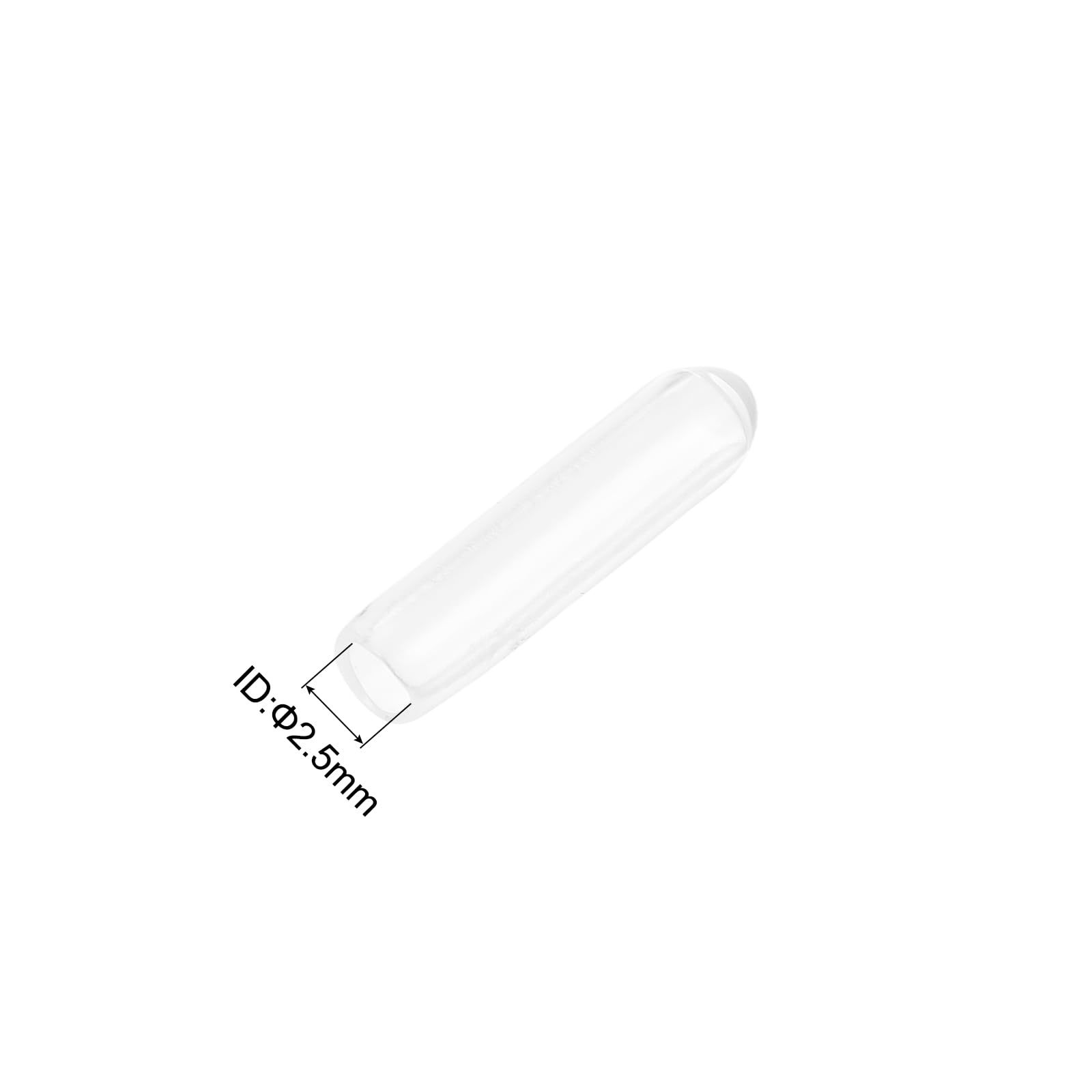 20pcs Rubber End Caps Protective Caps 2.5mm ID Vinyl PVC Round Tube Bolt Cap Cover Screw Thread Protectors