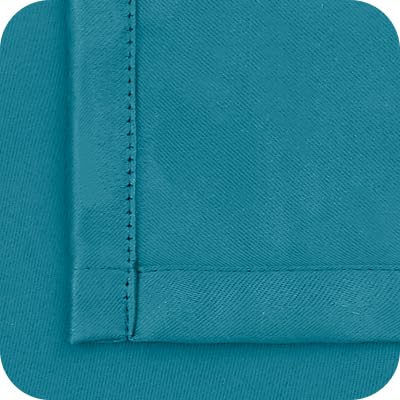 Teal Blue Blackout Curtains 63 Inch Length 2 Panels (2 Count)