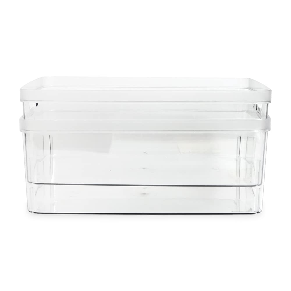 2 Pack Large Clear Storage Bins (2 Count)