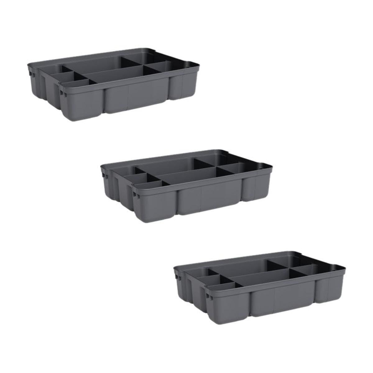 Storage Container Organizing Tray for Superio Bin or Drawer Plastic Organize Sewing (3 Count)
