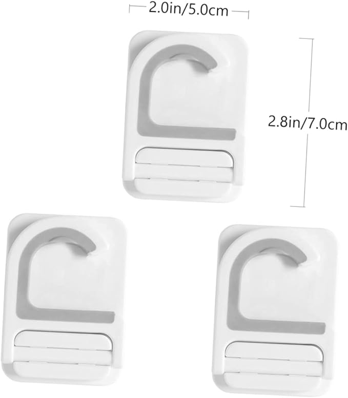 3pcs Punch Mop Holder Clips Multifunctional Mop Hanger Wall Mount Broom Organizer Hooks Strong for Home Office Restaurant