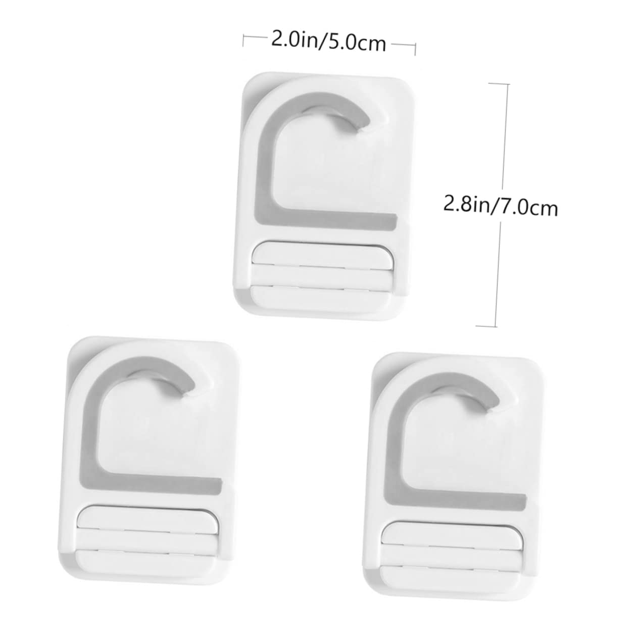 3pcs Punch Wall Mounted Mop Hooks Mop Organizer Multi Functional Broom Holder for Home Kitchen Garage Storage
