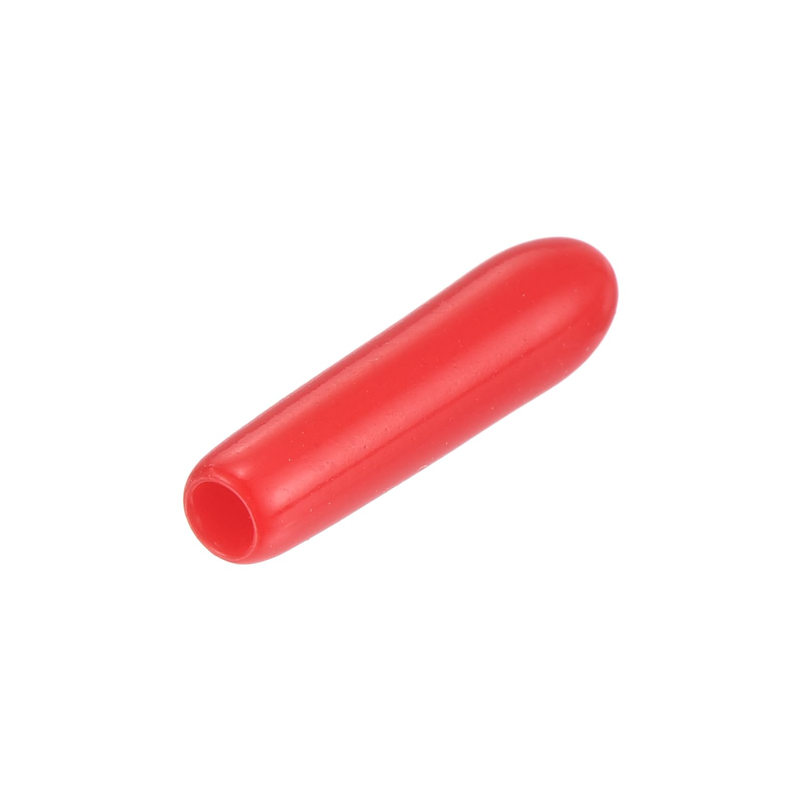 20pcs Rubber End Caps 1.8mm ID Vinyl Round Tube Bolt Cap Cover Thread Protectors Red
