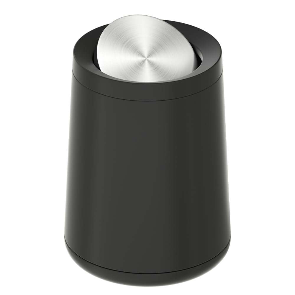 2.1 gallon 8L Black Trash Can