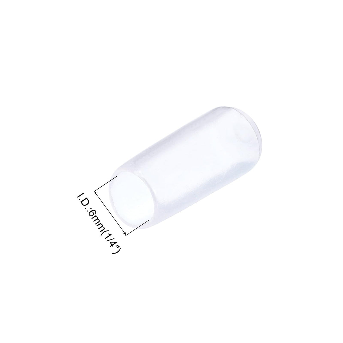 20pcs Rubber End Caps 6mm