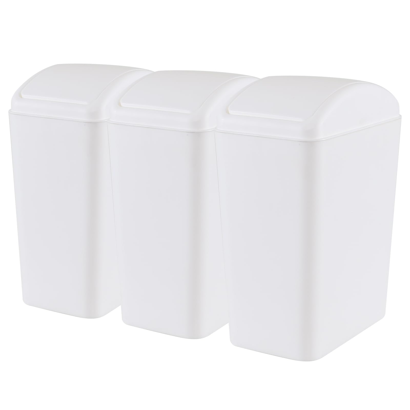 4.5 Gallon Plastic Swing Top Garbage Can (3 Count)