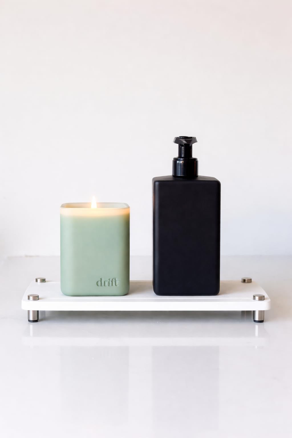Premium White Squared Sink Caddy