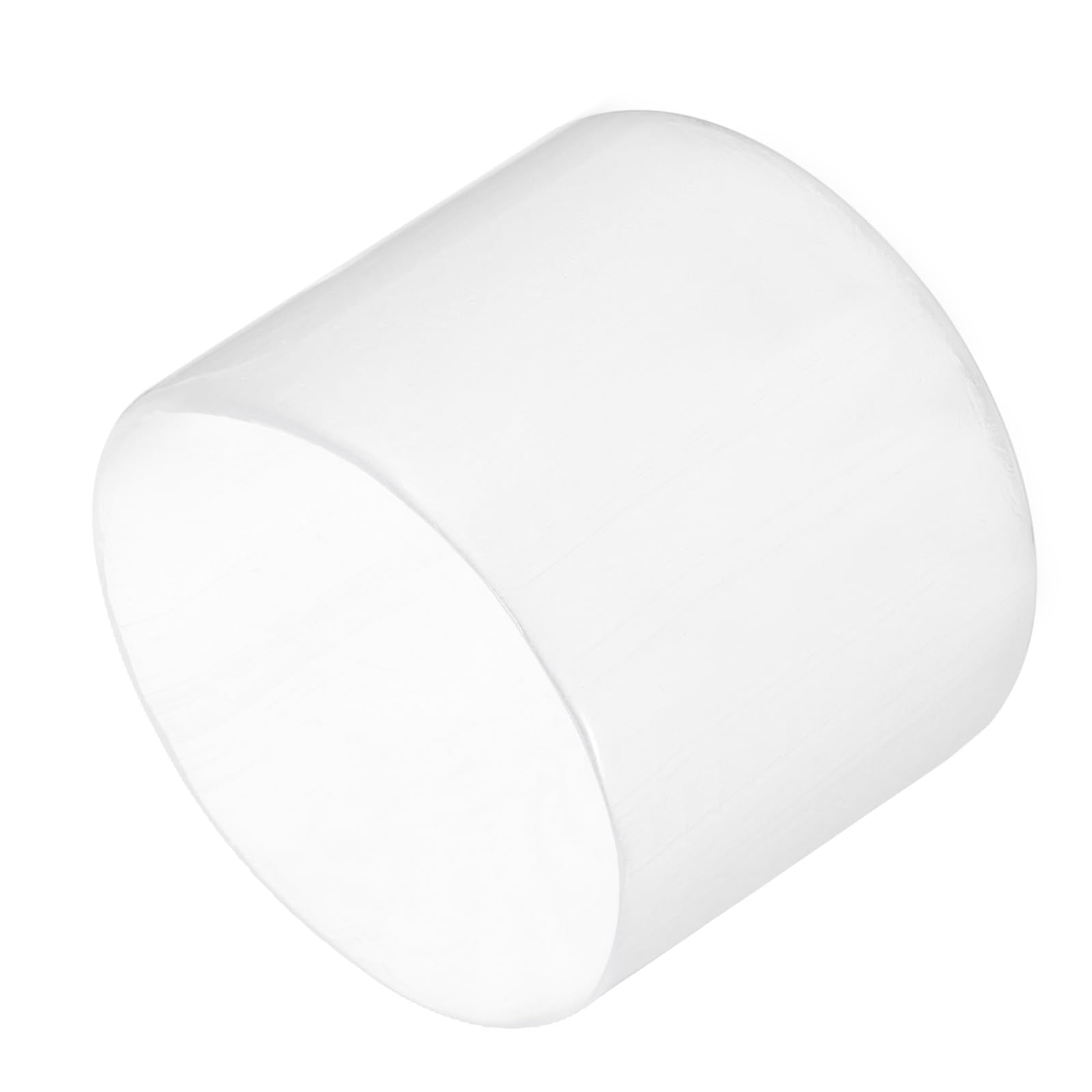 20pcs Rubber End Caps 35mm ID Vinyl PVC Round Tube Bolt Cap Cover Screw Thread Protectors Clear