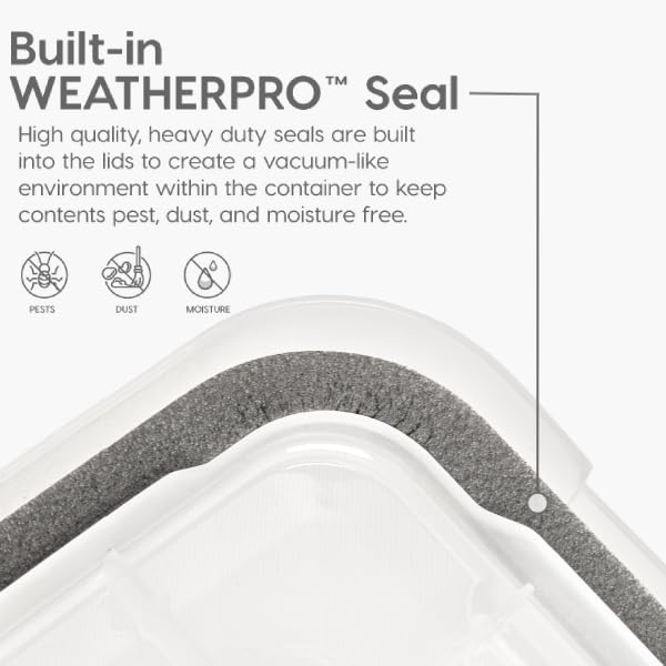 WeatherPro Storage Bins with Lids (2 Count)
