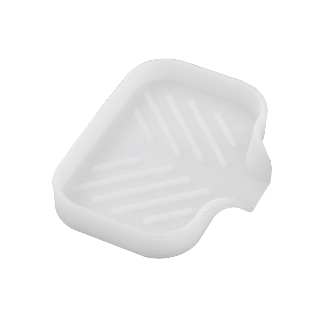 Silicone Soap Dish with Drain Spout