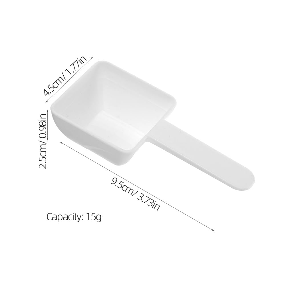 30pcs Plastic Measuring Spoons Laundry Powder Small Scoops for Home Use Reusable and Portable Scooper for Powders