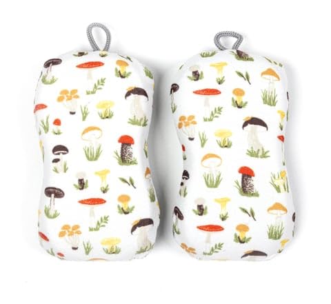 MÜkitchen Premium Microfiber Sponge Set for Dishes and Cleaning (2 Count)