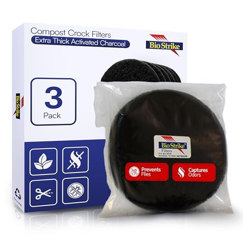 Activated Carbon Filter Discs for Kitchen Compost Bin (3 Count)