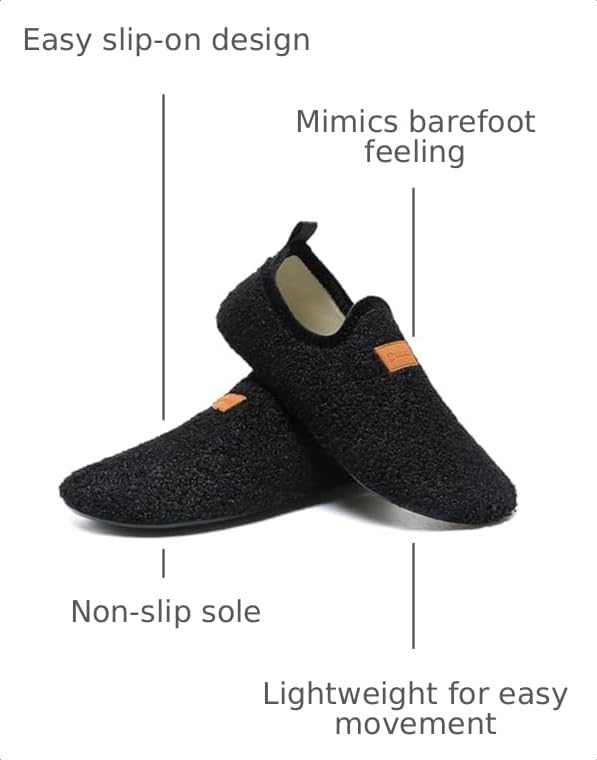 Adult Indoor House Slippers Socks Travel Lightweight Comfort Non Slip Grip House Floor Home Shoes for Women Men