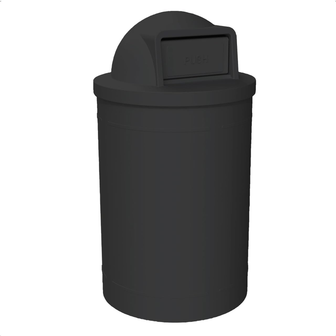 Campus Collection 55 Gallon Outdoor Commercial Trash Can with Lid