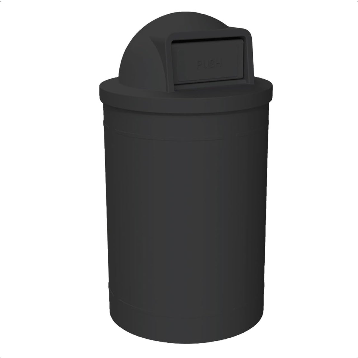 Campus Collection 55 Gallon Outdoor Commercial Trash Can with Lid