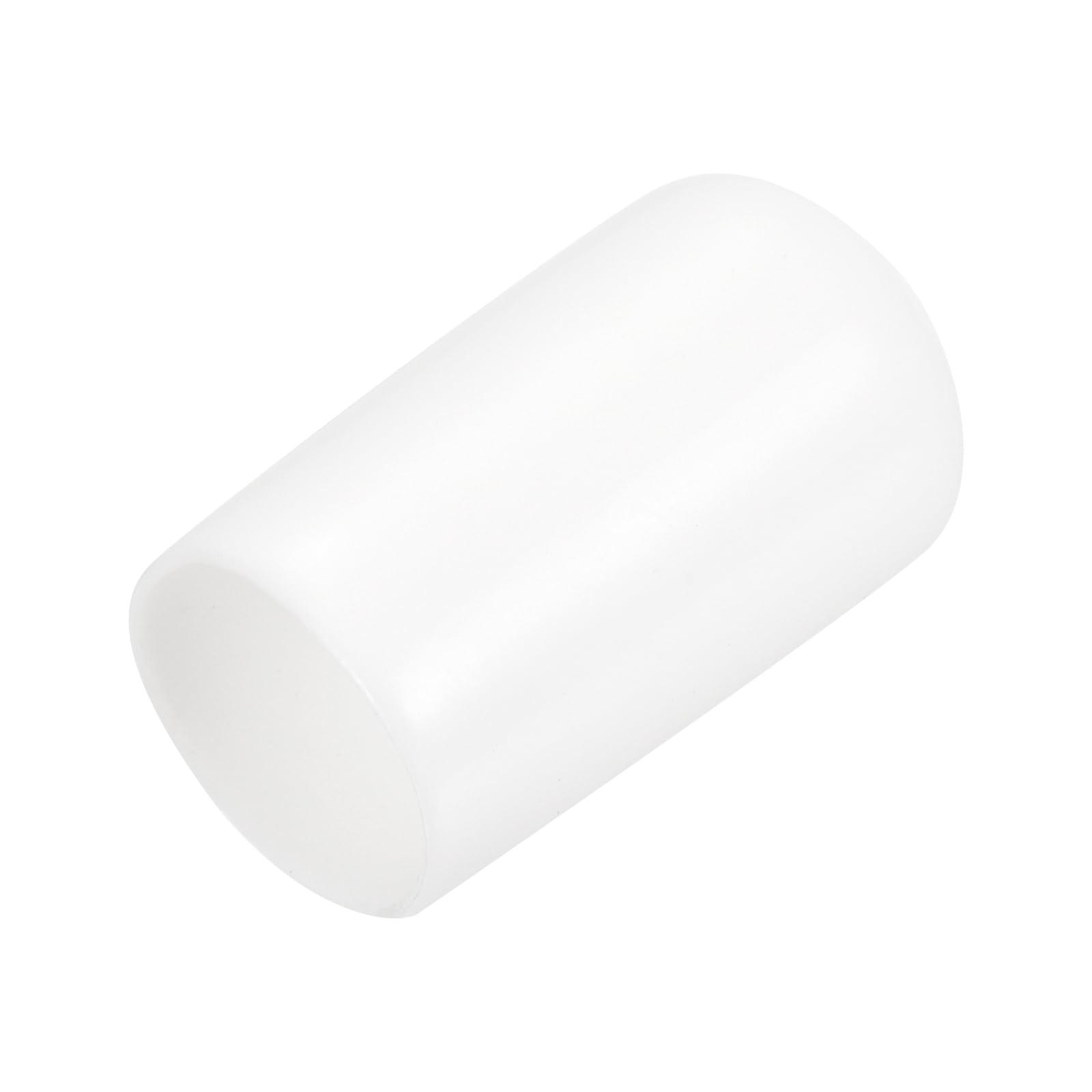 20pcs Rubber End Caps 11mm ID Vinyl Round End Cap Cover Screw Thread Protectors White