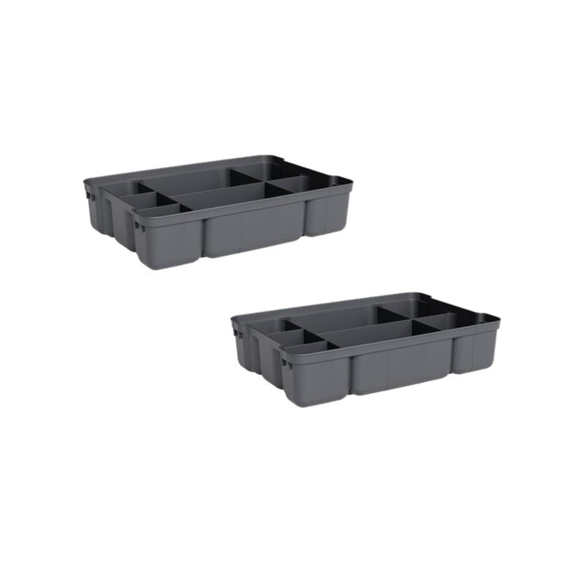 Storage Container Organizing Tray for Superio Bin or Drawer Plastic Organize Sewing (2 Count)