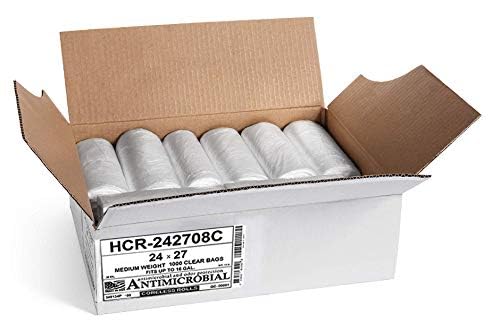 12 Gal Clear Trash Bags (1000 Count)