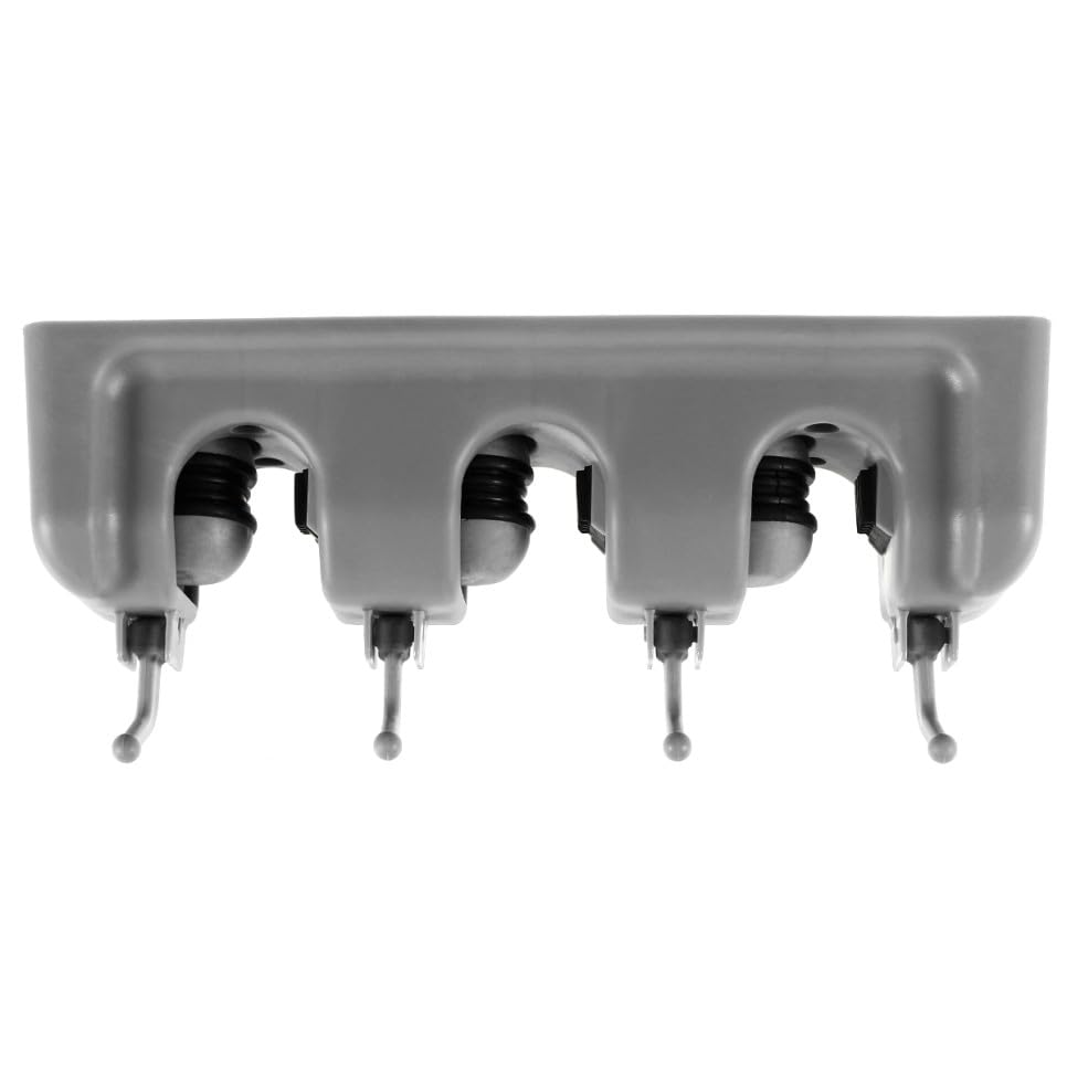 Umbrella Clip Mop Broom Holder Wall Mounted Storage Rack Ball Slots Hooks Garage Tool Storage Broom Wall Mount Grey