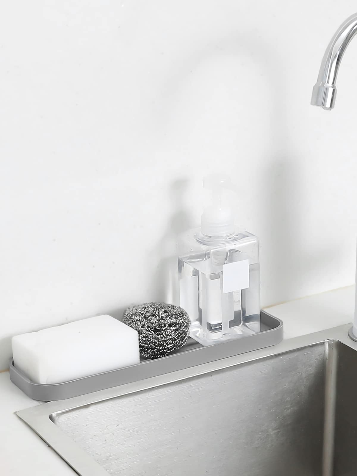 Silicone Kitchen Sink Organizer Tray for Multiple Usage