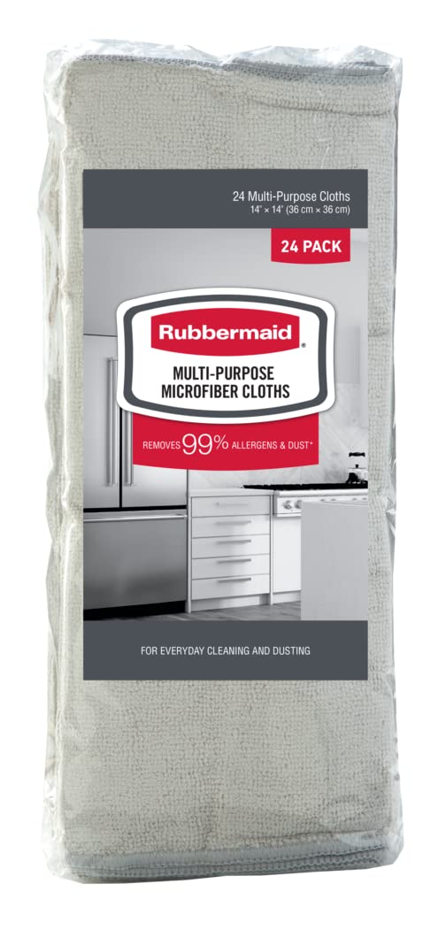 Microfiber Cloth Towels 24 Pack 14"x14" Non (24 Count)