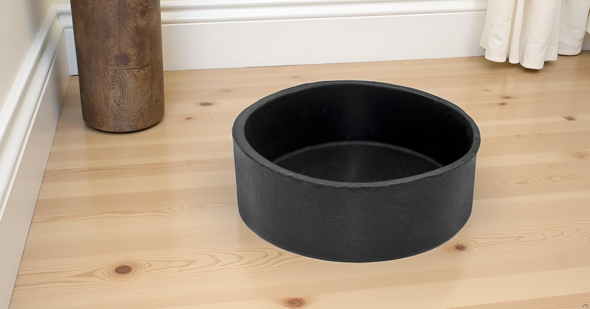 3 Inch Furniture Table Covers Round Black 4PCS 76mm (4 Count)