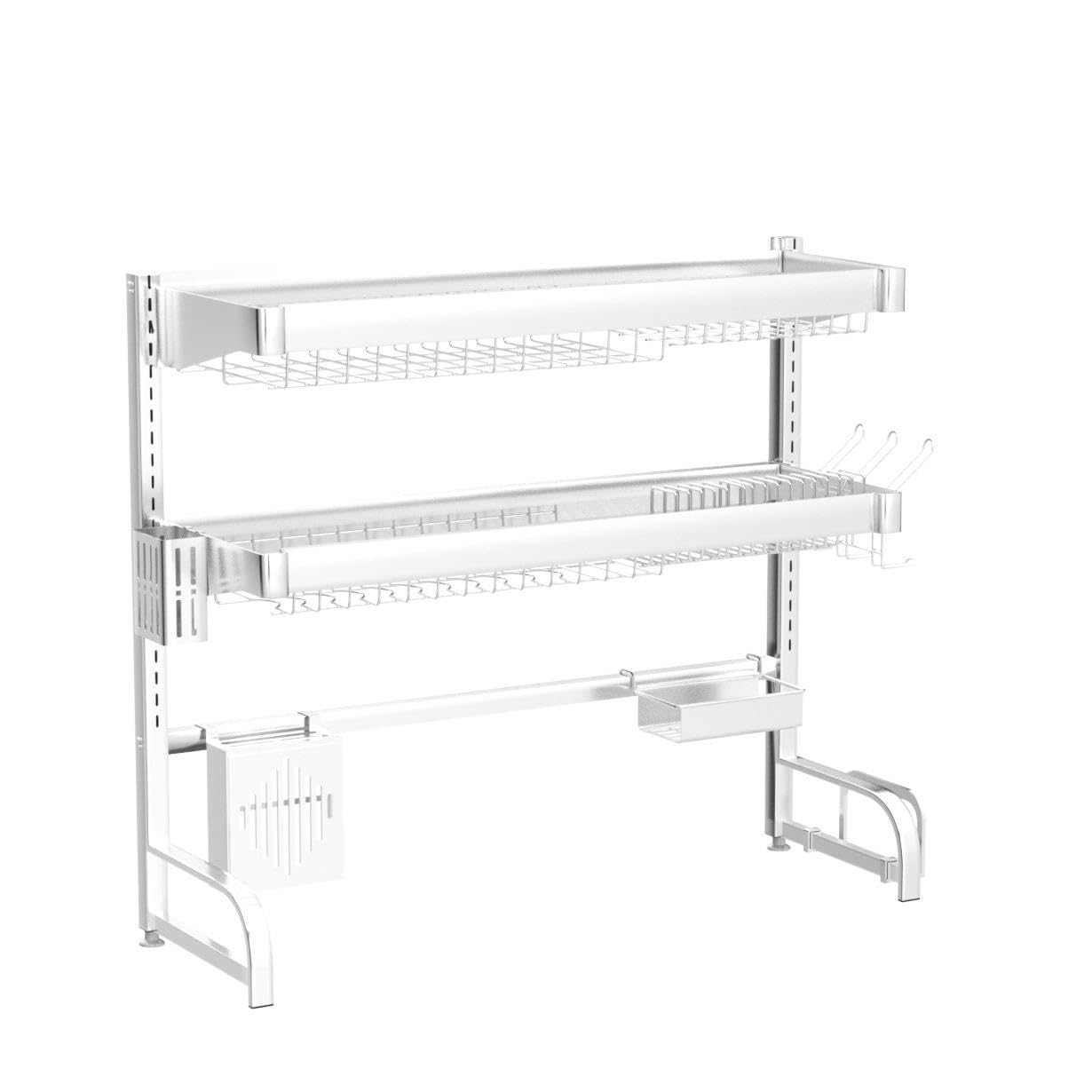 3 Tier Extra Large Stainless Steel Over The Sink Dish Drying Rack
