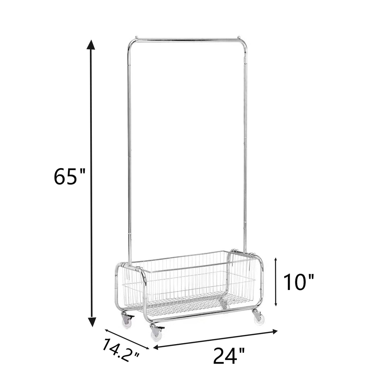 Garment Rack With Storage Baskets (3.33 Count)