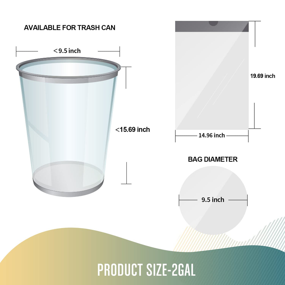 Small Drawstring Trash Bags (240 Count)