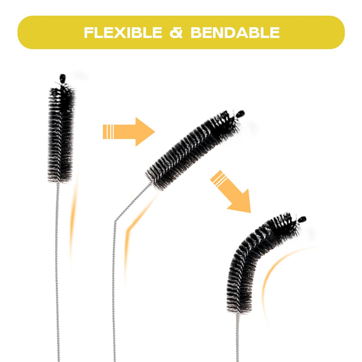 Straw Cleaner Brush Set 6 Piece (6 Count) - ModHome Supplies