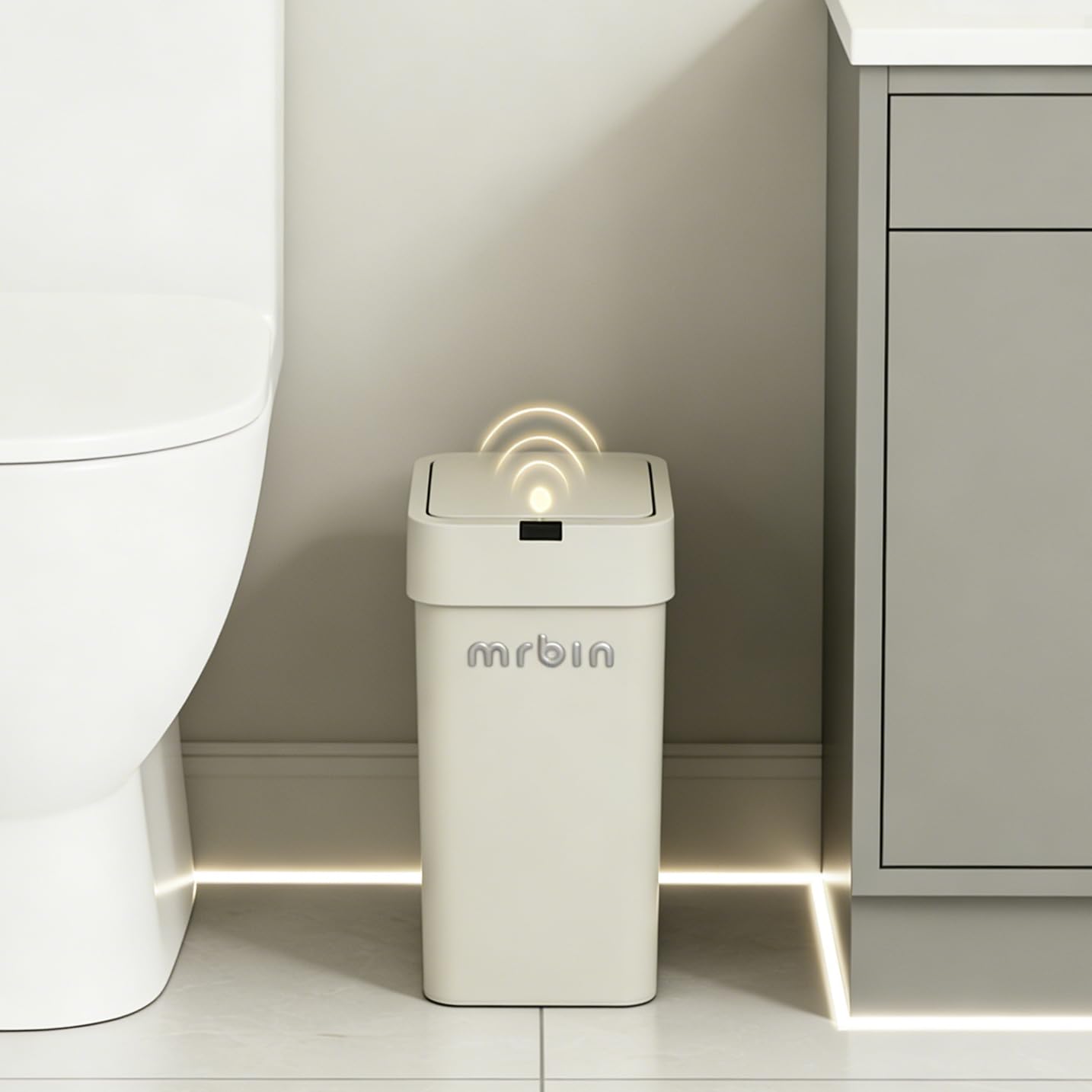 Motion Sensor Bathroom Trash Can with Lid (1152 Fl Oz)