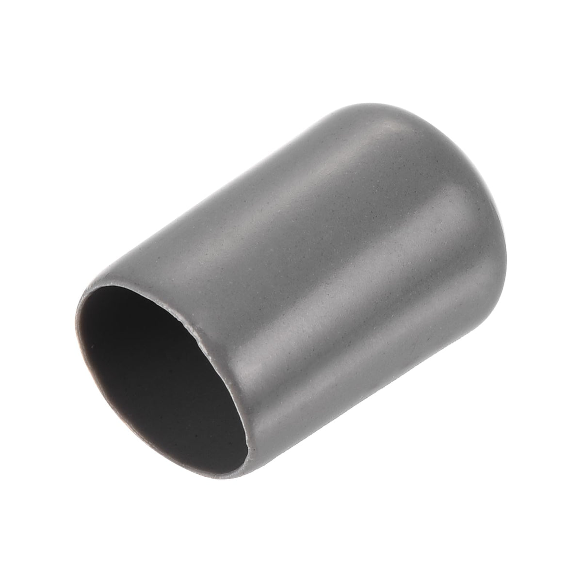 20pcs Rubber End Caps 13mm ID Vinyl PVC Round Tube Bolt Cap Cover Screw Thread Protectors Dark Grey