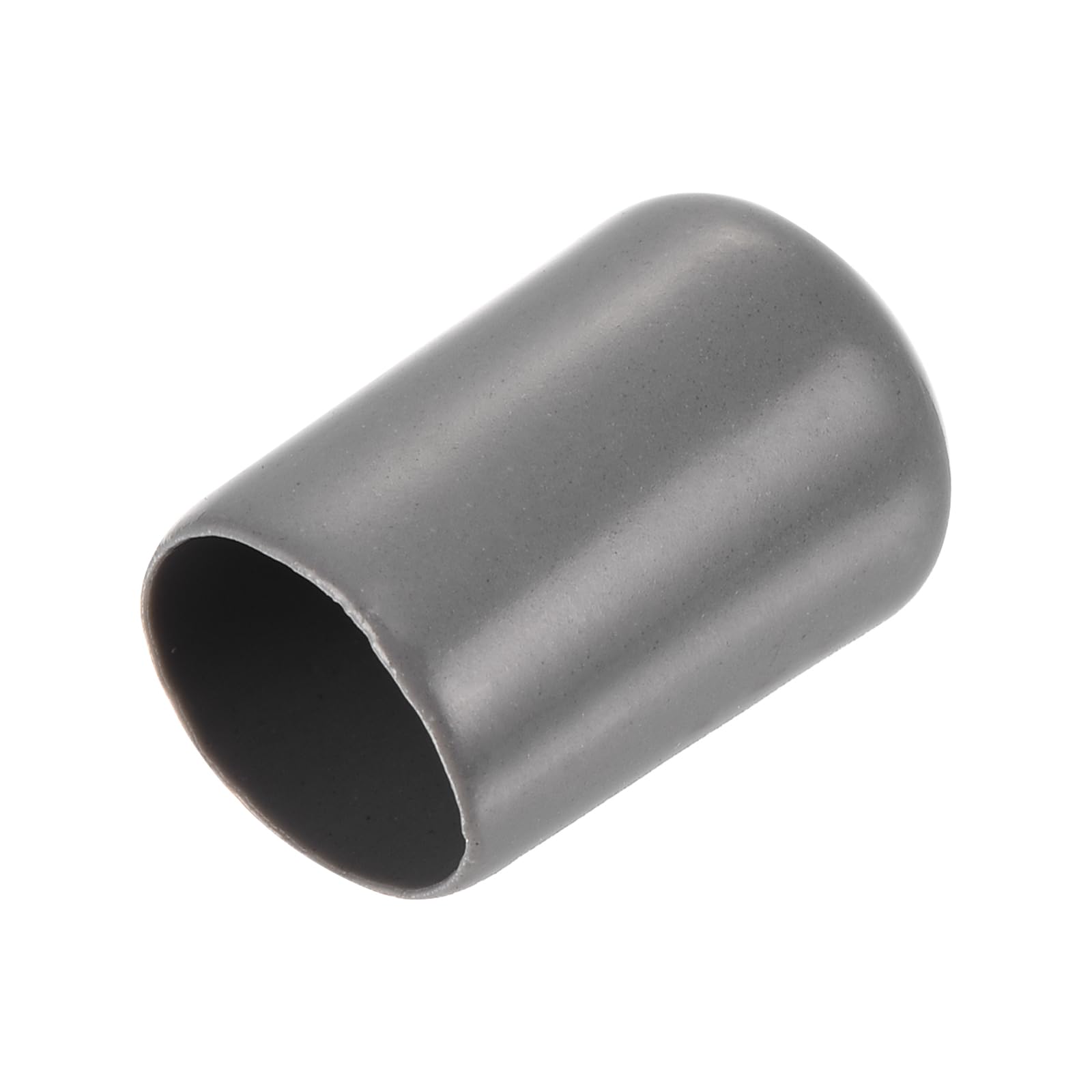 20pcs Rubber End Caps 13mm ID Vinyl PVC Round Tube Bolt Cap Cover Screw Thread Protectors Dark Grey