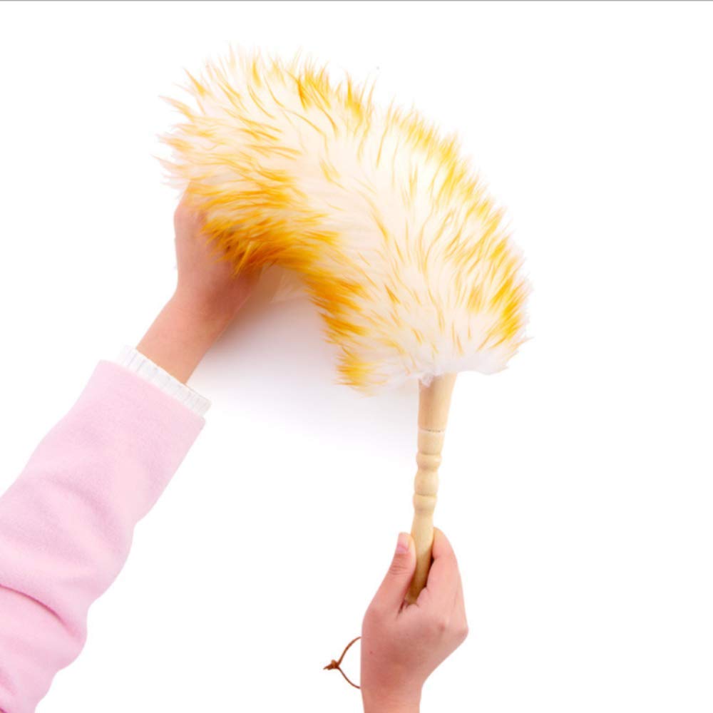 Lambswool Duster with Solid Wooden Handle