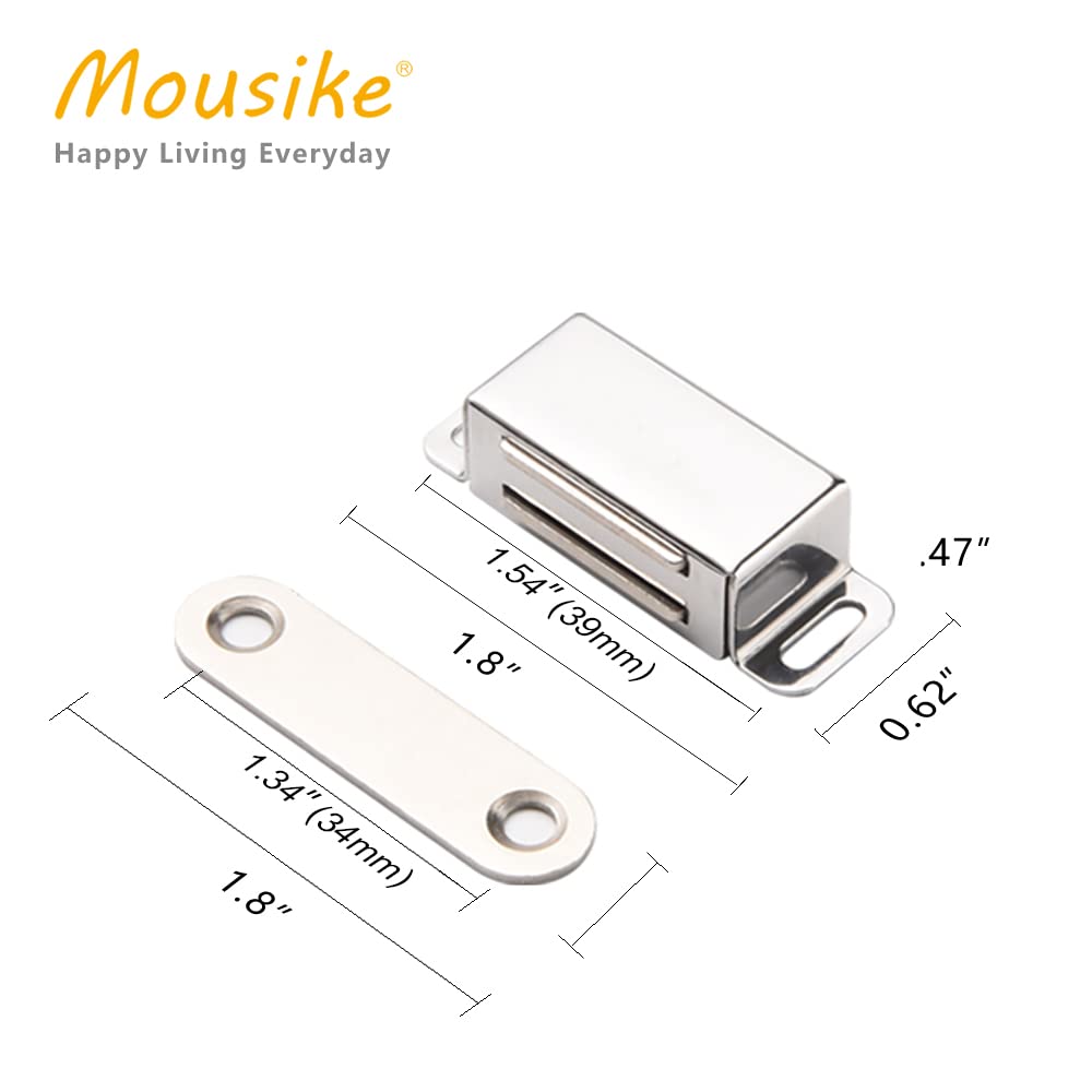 Cabinet Magnets Magnetic Door Catch Stainless Steel Door Magnet for Kitchen Bathroom Cupboard Wardrobe Closet Closures Cabinet Door Drawer Latch 20 lbs (10 Count)