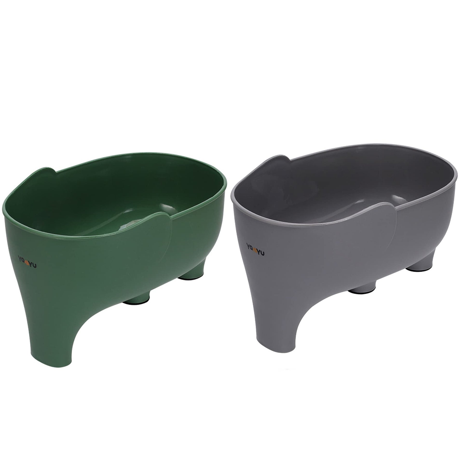 2PCS Vegetables Washing Basket Elephant Drainage Basket Fruit Strainer for Draining Pasta Noodles Kitchen PP Material 22x14x10cm