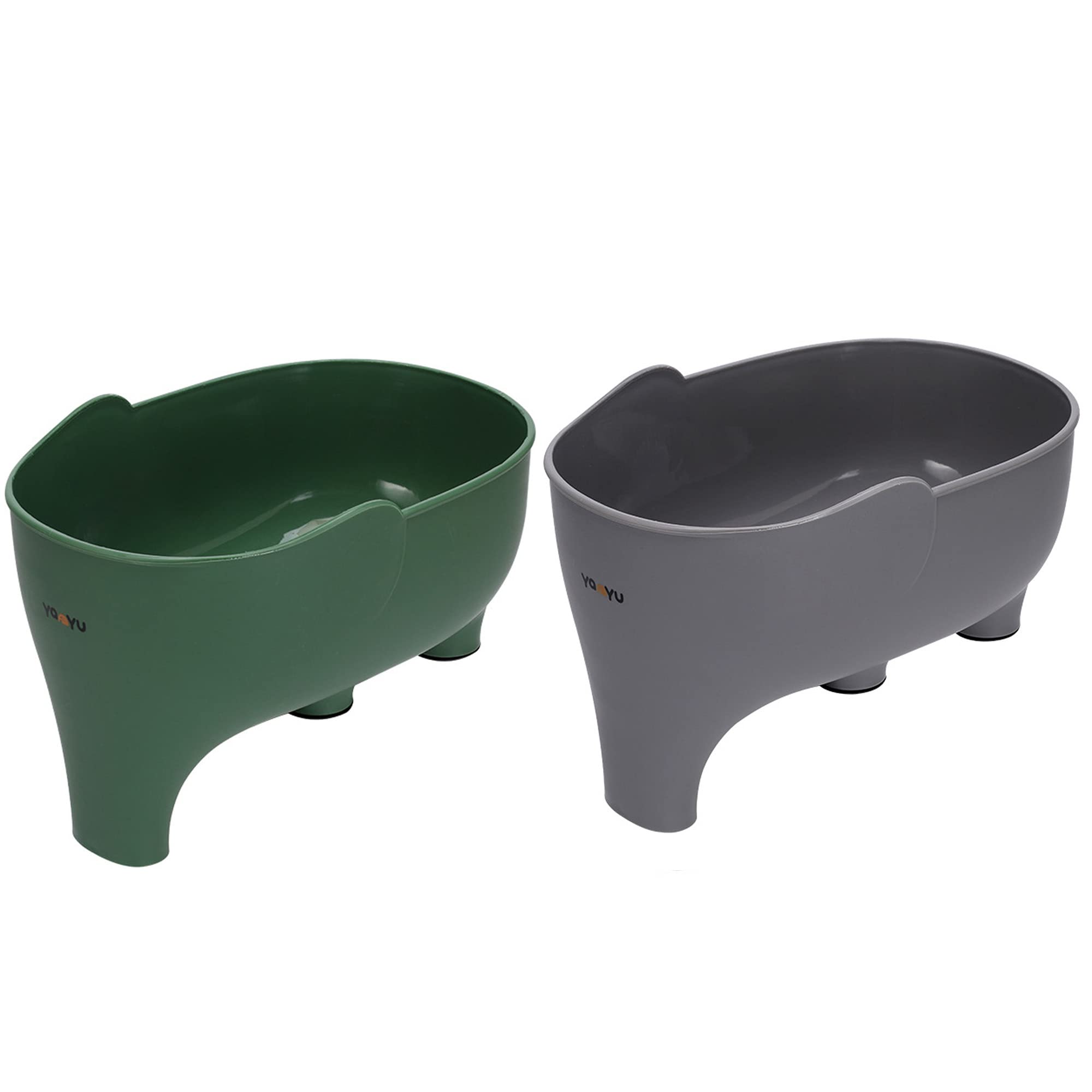 2PCS Vegetables Washing Basket Elephant Drainage Basket Fruit Strainer for Draining Pasta Noodles Kitchen PP Material 22x14x10cm