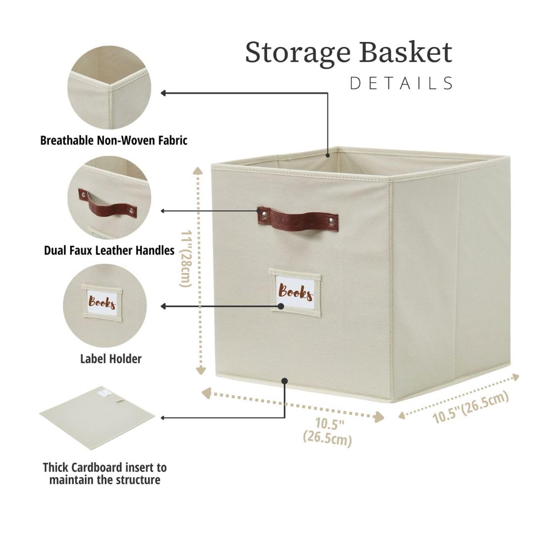 Storage Bins Cube Storage Bin with Labels (2 Count)